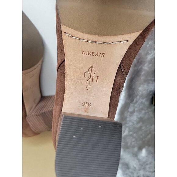 Cole Haan Cassidy Ankle Chestnut Brown Nubuck leather heels Booties boots 9.5B - Picture 9 of 14
